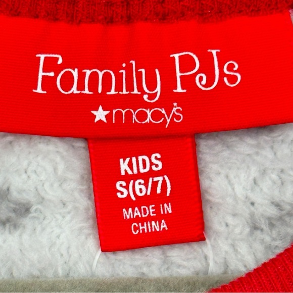 Family Pjs Kids Unisex Zip Up One Piece Sleeper Winter Fairisle Size 6-7 - Picture 8 of 11